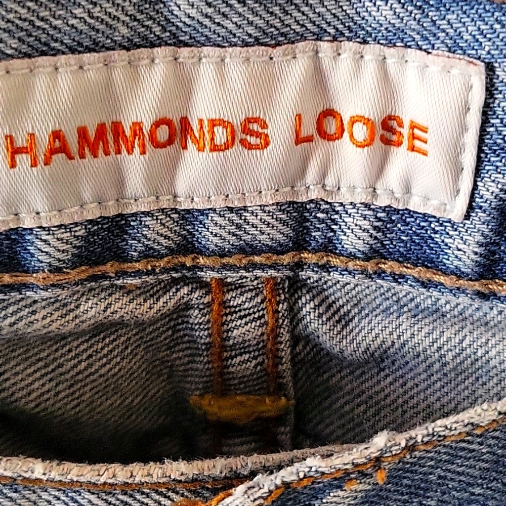 Hammonds loose denim jeans size 34×34 100% cotton 5 pockets